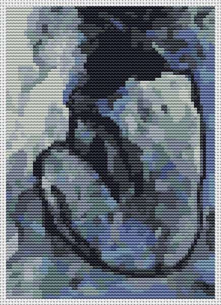 Blue Nude Mini Counted Cross Stitch Kit | Pablo Picasso