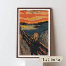 The Scream Mini Cross Stitch Kit