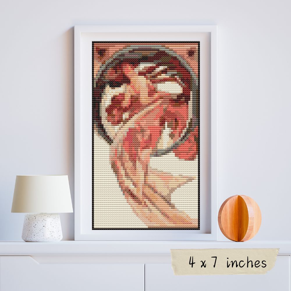 Dance Mini Cross Stitch Pattern | Alphonse Mucha