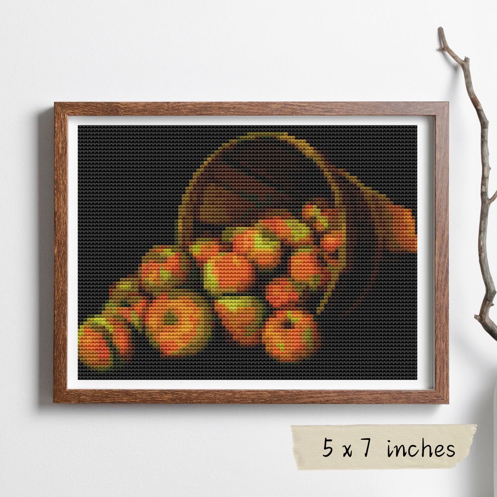 Basket of Apples Mini Cross Stitch Kit | Levi Wells Prentice