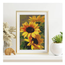 Sunflowers Mini Counted Cross Stitch Kit | Catharina Klein