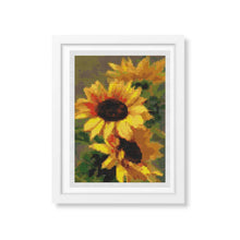 Sunflowers Mini Counted Cross Stitch Kit | Catharina Klein