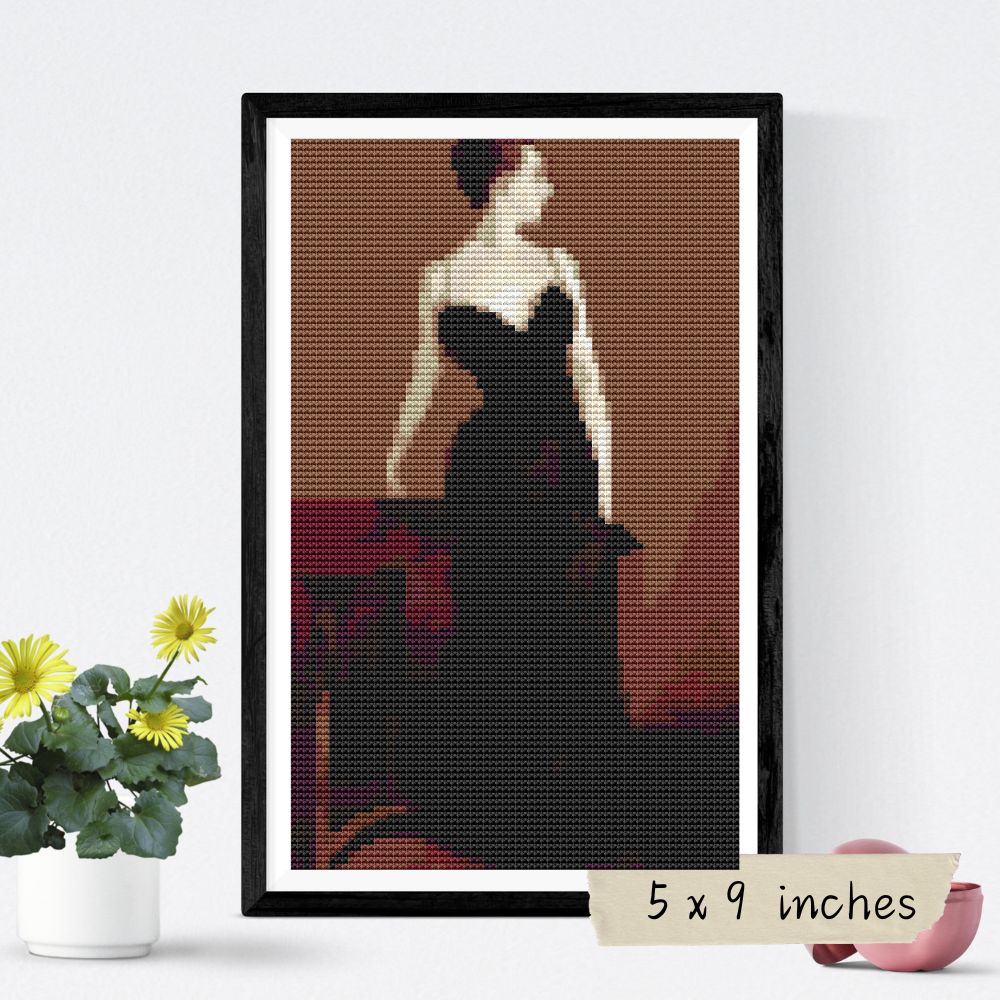 Madame X Mini Cross Stitch Pattern | John Singer Sargent