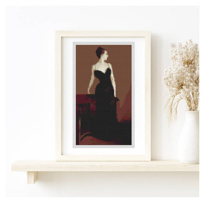 Madame X Mini Counted Cross Stitch Pattern | John Singer Sargent