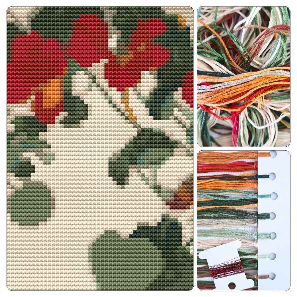 Nasturtium Mini Cross Stitch Kit