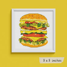 Scrumptious Burger Cross Stitch Pattern | The Art of Stitch