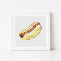 Cheesy Dog Cross Stitch Pattern - Mini Cross Stitch Pattern - The Art of Stitch
