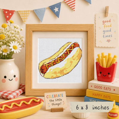 Cheesy Dog Cross Stitch Pattern