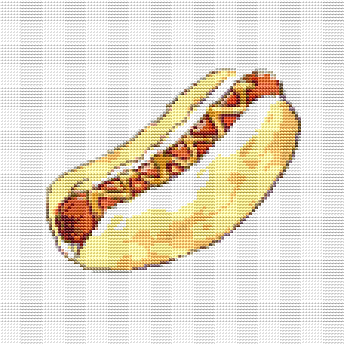Cheesy Dog Cross Stitch Pattern - Mini Cross Stitch Pattern - The Art of Stitch