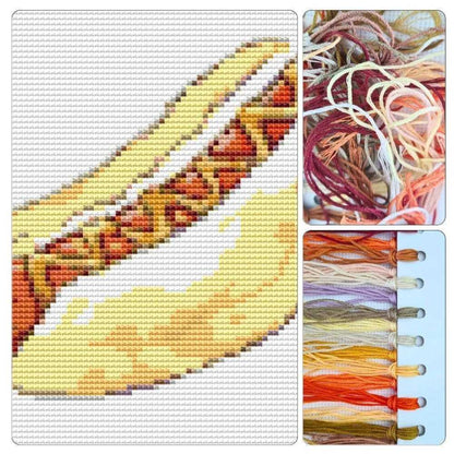 Cheesy Dog Cross Stitch Kit