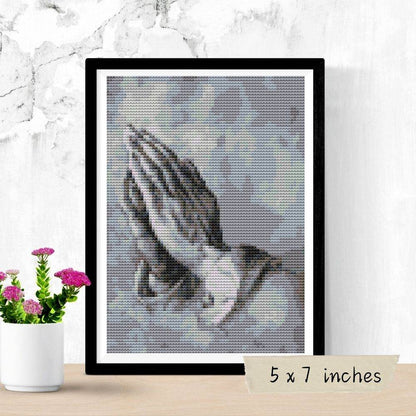 Praying Hands Mini Cross Stitch Kit by Albrecht Durer