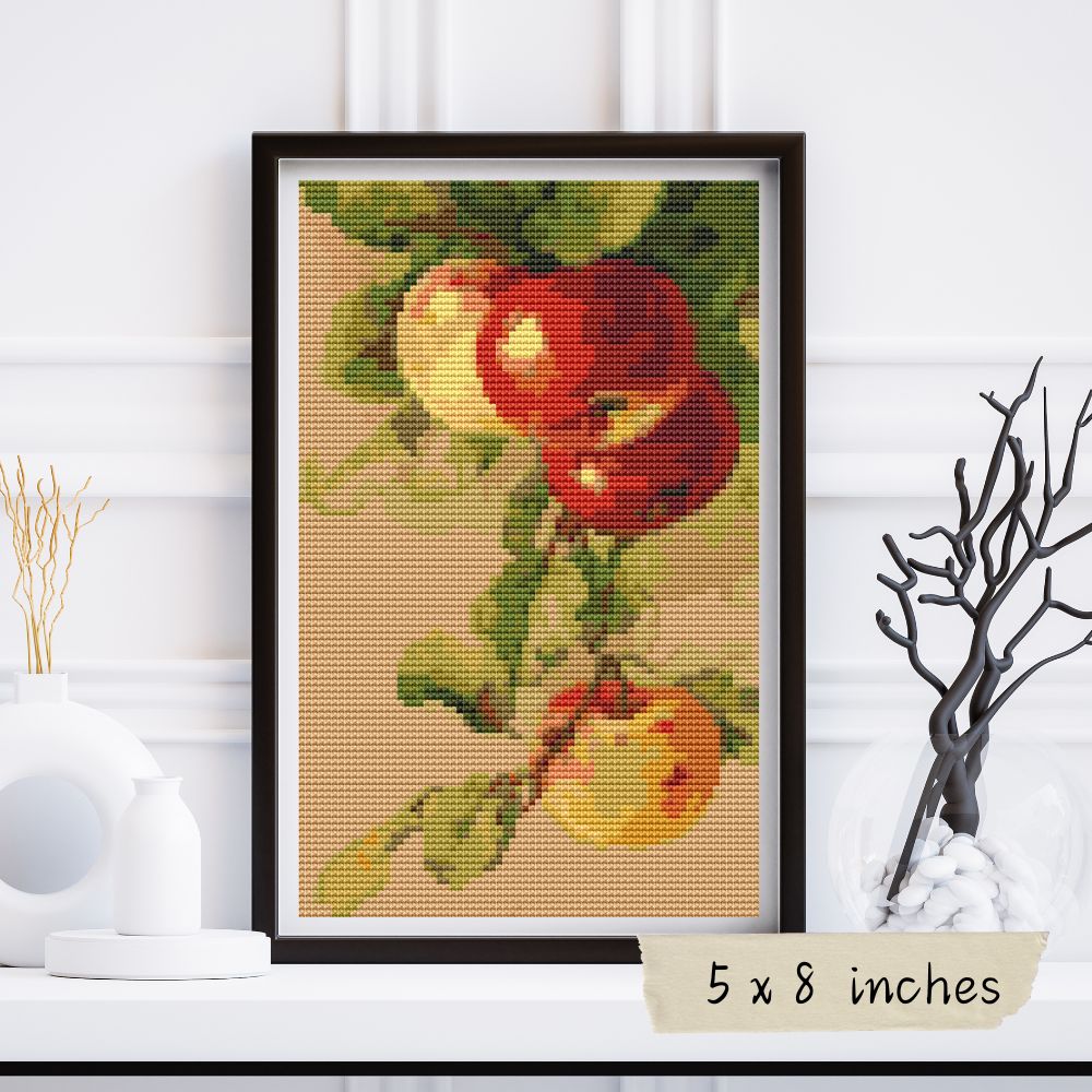 Apples Mini Cross Stitch Pattern | Catharina Klein