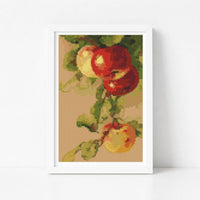 Apples Mini Cross Stitch Kit - Mini Cross Stitch Kit - Catharina Klein