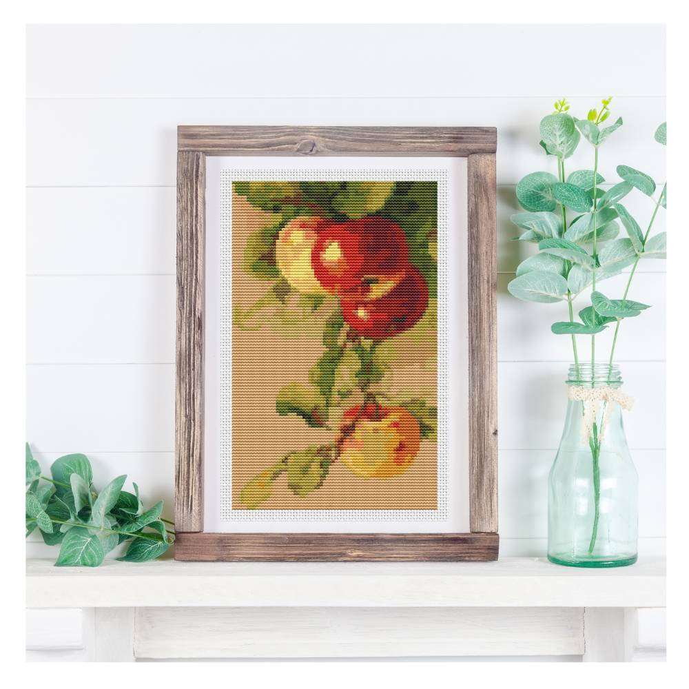 Apples Mini Counted Cross Stitch Kit | Catharina Klein