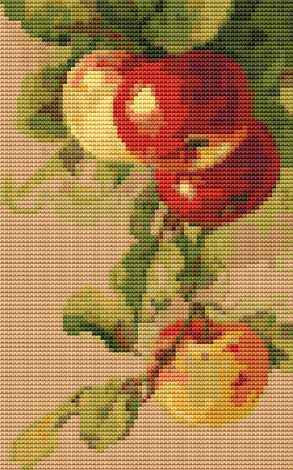 Apples Mini Cross Stitch Pattern by Catharina Klein