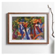 Girl Under the Trees Mini Counted Cross Stitch Kit | August Macke