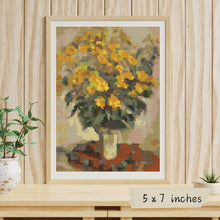 Jerusalem Artichokes Mini Cross Stitch Kit | Claude Monet