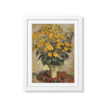 Jerusalem Artichokes Mini Cross Stitch Kit | Claude Monet