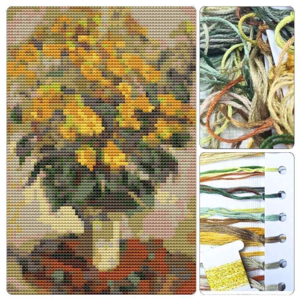 Jerusalem Artichokes Mini Cross Stitch Kit