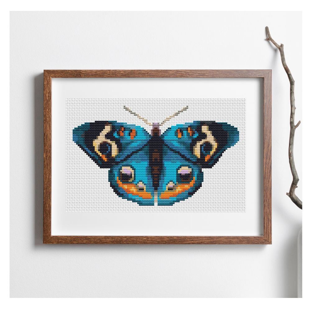 The Blue Butterfly Counted Cross Stitch Kit | The Art of Stitch