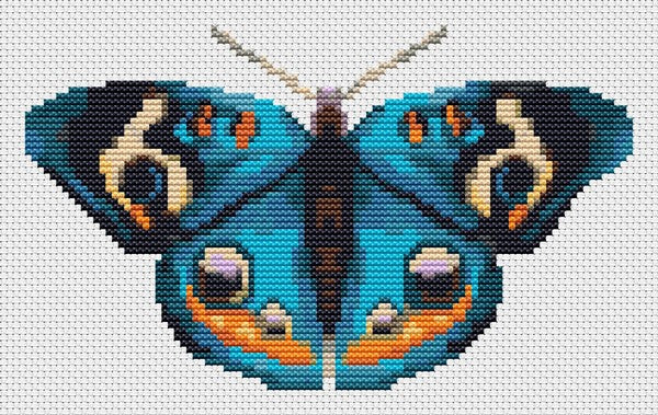 The Blue Butterfly Counted Cross Stitch Kit | The Art of Stitch