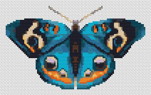 The Blue Butterfly Mini Cross Stitch Pattern by The Art of Stitch