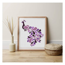 Abstract Peacock in Purple Counted Cross Stitch Kit | Lisa Fischer