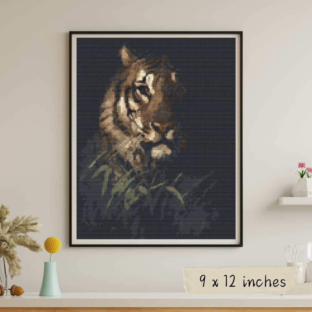 Tiger's Head Cross Stitch Pattern | Abbott Handerson Thayer