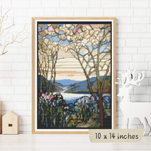 Magnolia and Irises Cross Stitch Kit