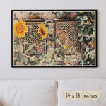 Behold He Standeth Behind Our Wall Cross Stitch Pattern