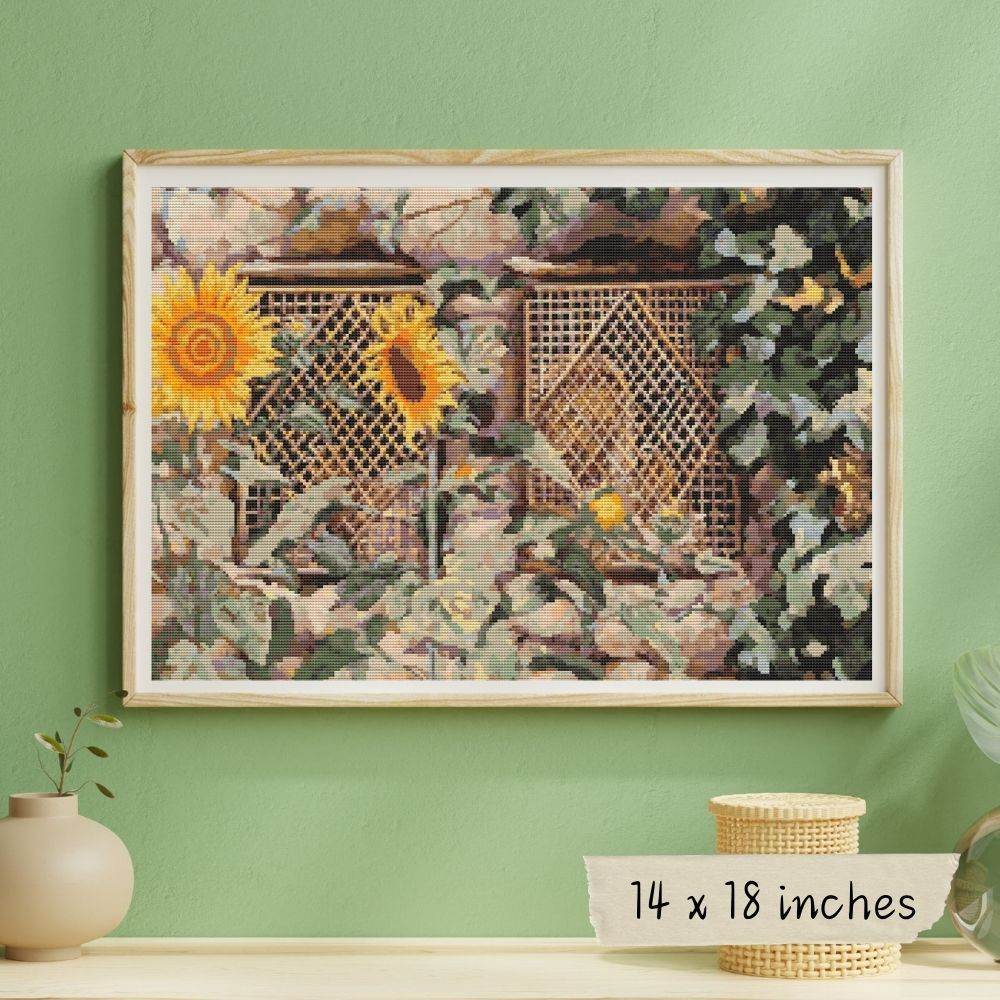 Behold He Standeth Behind Our Wall Cross Stitch Pattern by James Tissot