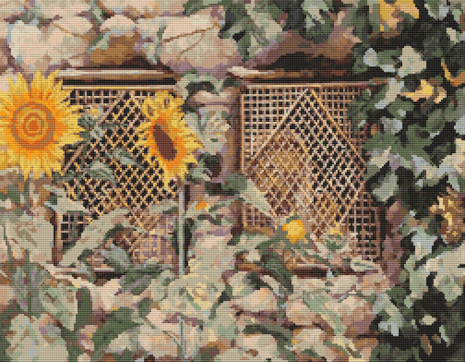 Behold He Standeth Behind Our Wall Cross Stitch Pattern by James Tissot