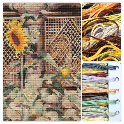 Behold He Standeth Behind Our Wall Cross Stitch Kit