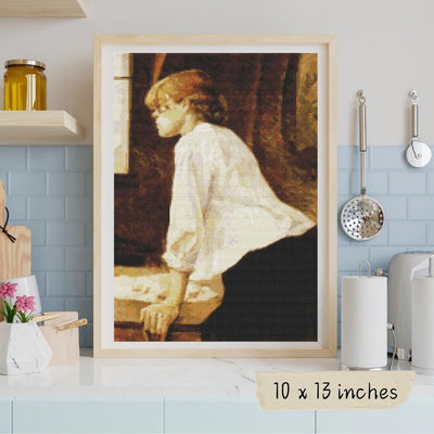 The Laundry Worker Cross Stitch Kit