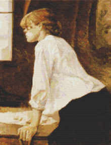 The Laundry Worker Cross Stitch Pattern