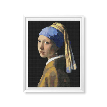 The Girl with the Pearl Earring Cross Stitch Kit | Johannes Vermeer