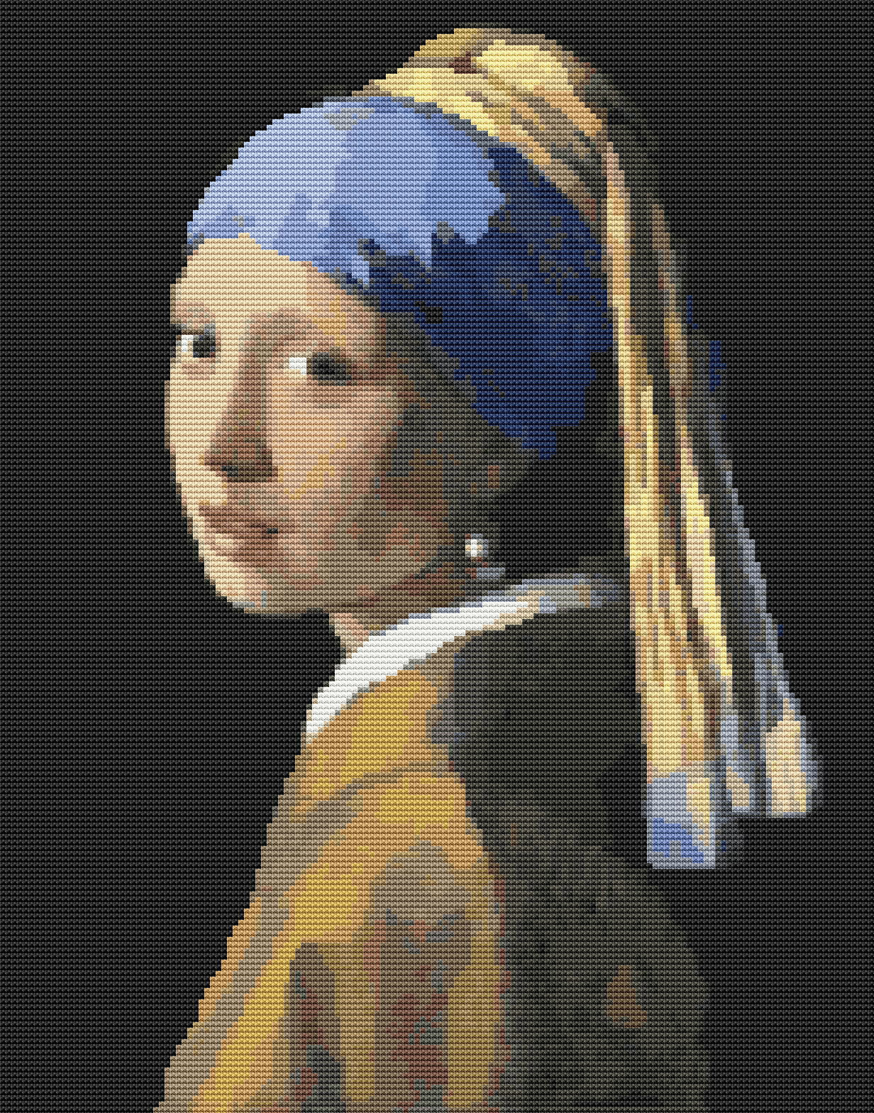 The Girl with the Pearl Earring Cross Stitch Kit | Johannes Vermeer