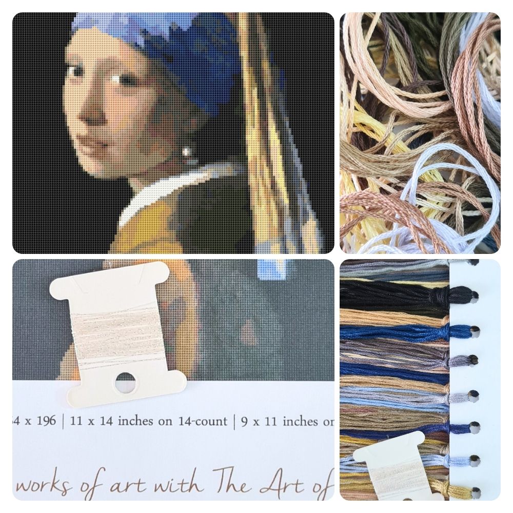 The Girl with the Pearl Earring Cross Stitch Kit | Johannes Vermeer