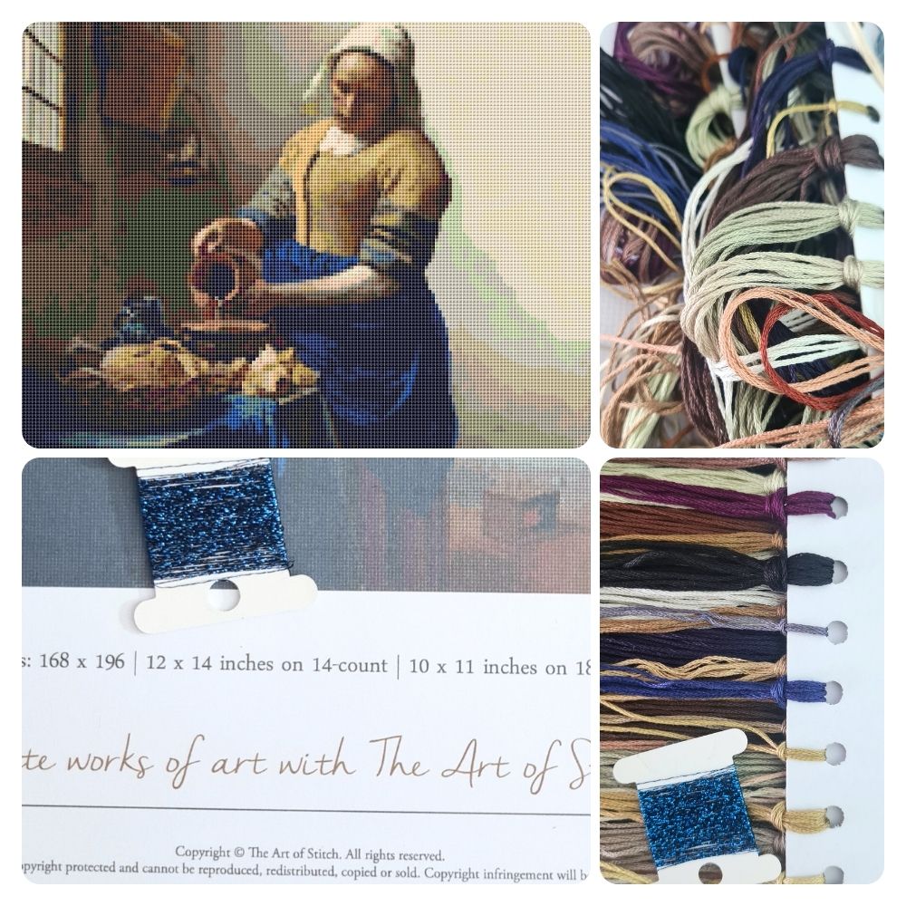 The Milkmaid Cross Stitch Kit | Johannes Vermeer