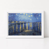 Starry Night over the Rhone Cross Stitch Pattern - Premium Cross Stitch Pattern - Vincent Van Gogh