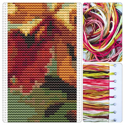 Orchids and Hummingbird Bookmark Cross Stitch Kit - Bookmark Cross Stitch Kit - Martin Johnson Heade