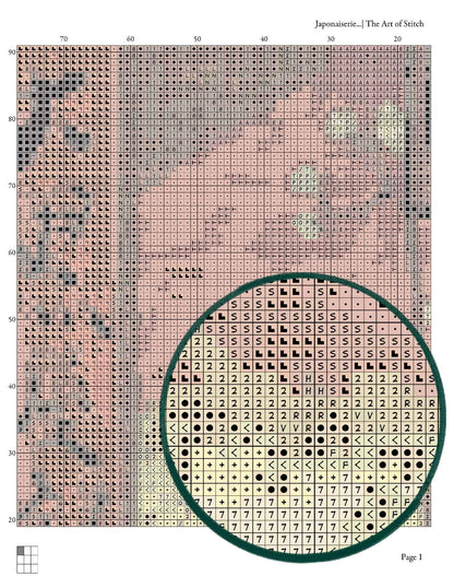 Japonaiserie after Hiroshige Cross Stitch Pattern