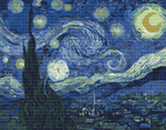 The Starry Night Cross Stitch Kit by Vincent Van Gogh
