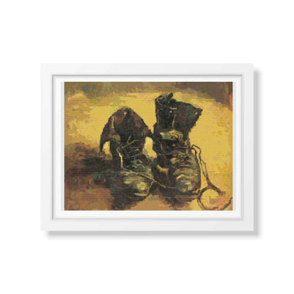 A Pair of Shoes Cross Stitch Kit | Vincent Van Gogh