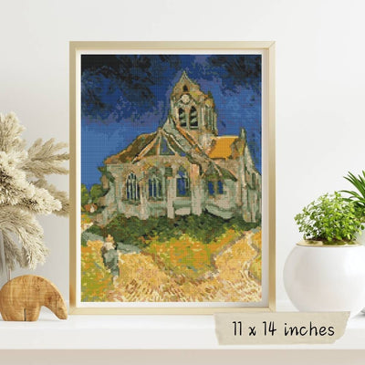The Church at Auvers Sur Oise Cross Stitch Pattern