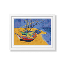 Boats on a Beach Cross Stitch Kit | Vincent Van Gogh