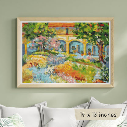 Provence Cross Stitch Pattern | Vincent Van Gogh