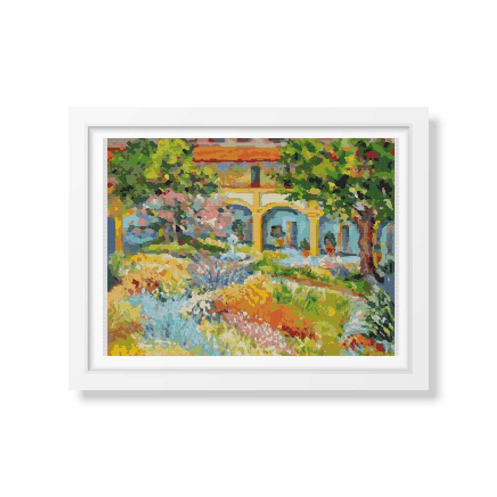 Provence Cross Stitch Pattern | Vincent Van Gogh