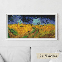 Wheatfield with Crows Cross Stitch Pattern | Vincent Van Gogh