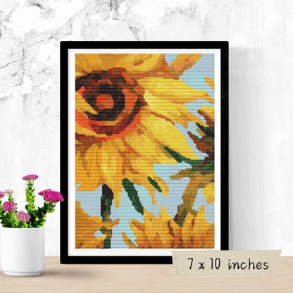 Sunflowers Cross Stitch Pattern